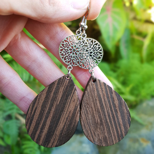 Rustic Filigree Tear Drops